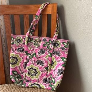 Iconic Vera Bradley Tote in Priscilla Pink